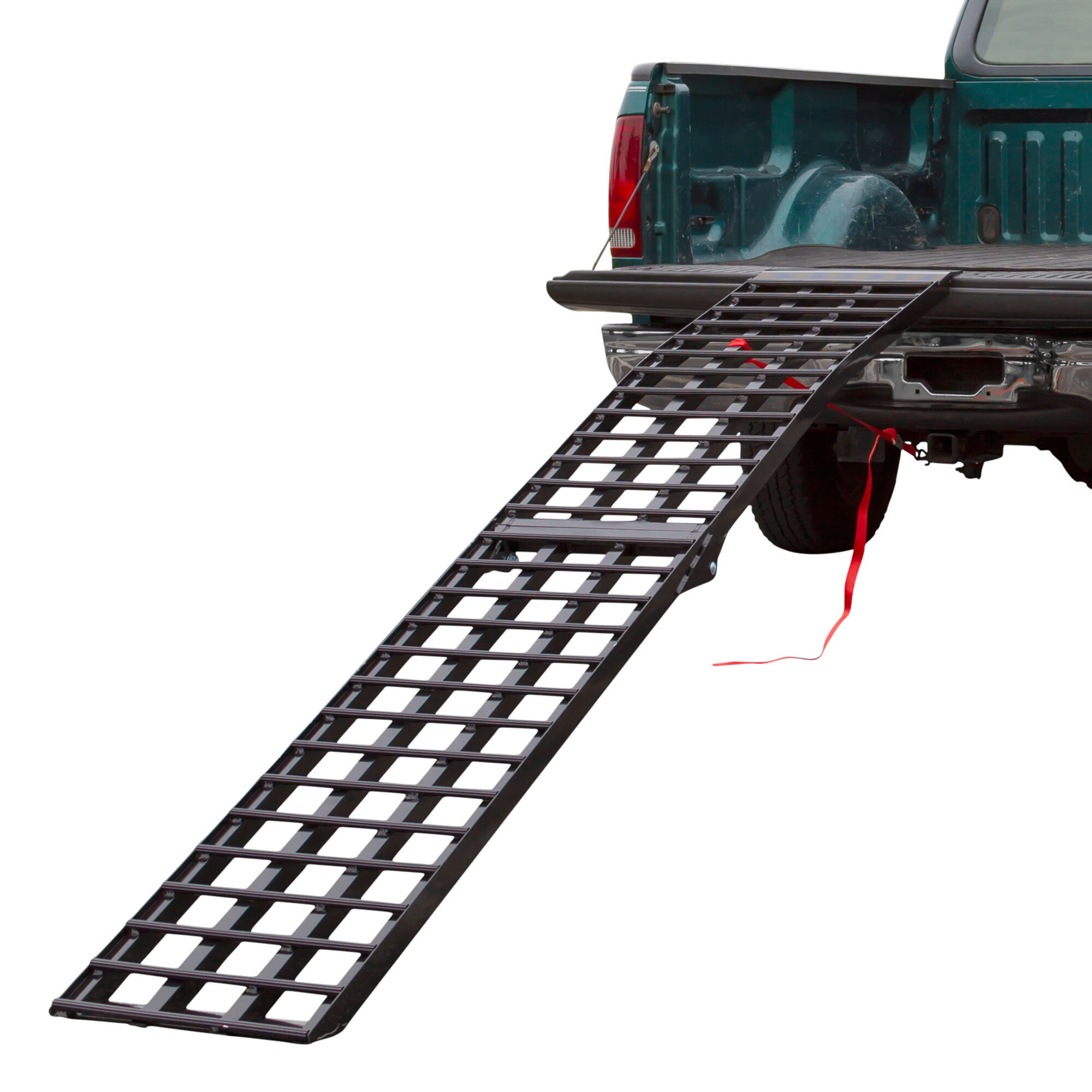 Black Widow, 9ft. Alum. 4-Beam Folding Arched Runner Moto Ramp, Max. Ramp Length 108 in, Surface Width 17.5 in, Capacity 1500 lb, Model# BW-10817-HD